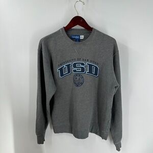 University Of San Diego Toreros Big Cotton Mens Gray Graphic Sweatshirt Size M